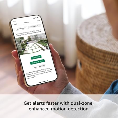 Wireless smart security camera, two-year battery life, 1080p HD day and infrared night live view, two-way talk. Sync Module Core included