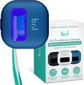 Toothbrush Sanitizer and Holder – Wall Mounted, Rechargeable, 30-Day Battery, Magnetic Mount, Fits Electric and Manual Brushes